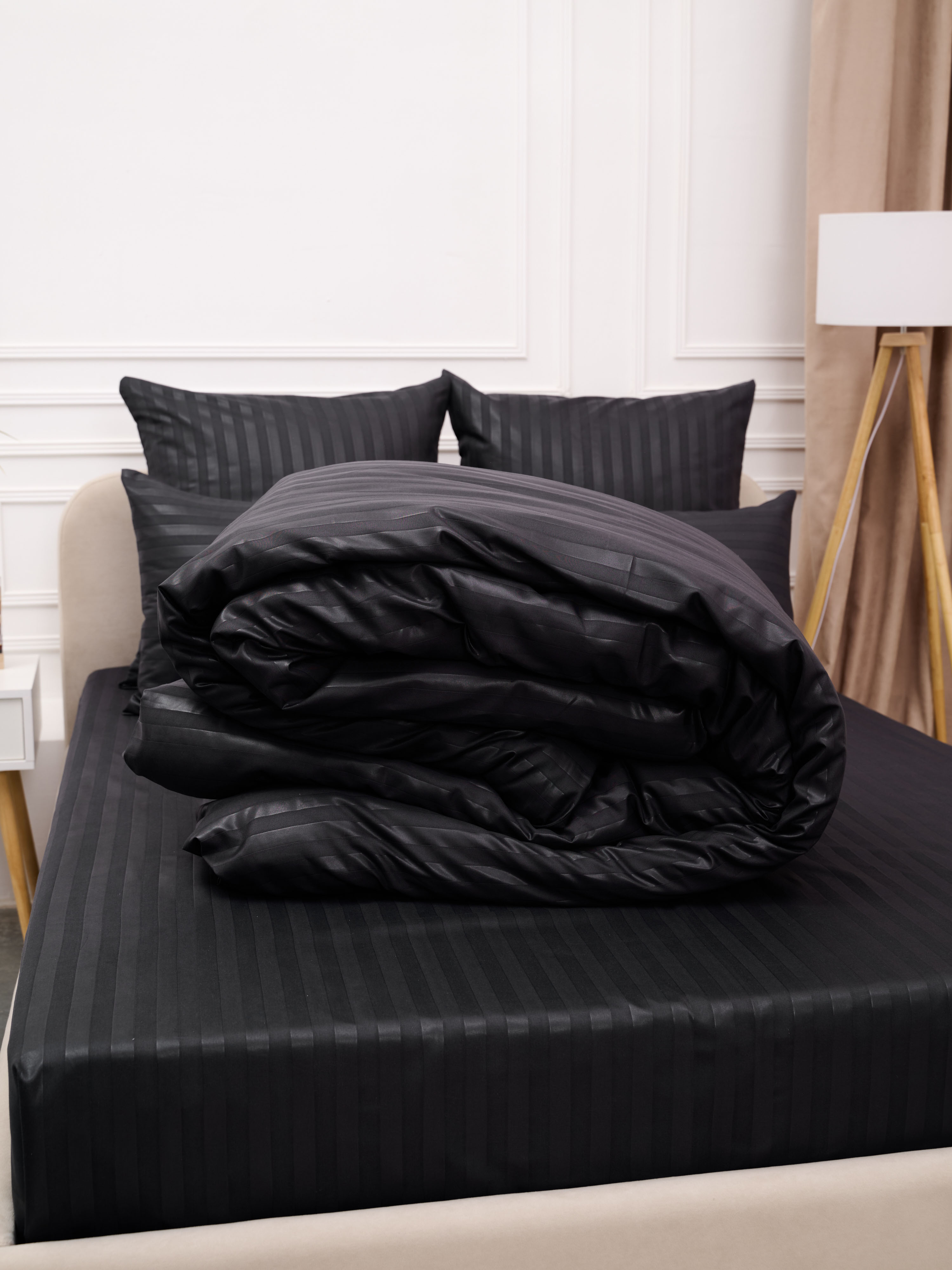 Пододеяльник Микрофибра Страйп - Графит