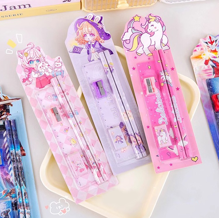 Детский канцелярский подарочный набор из 5 предметов