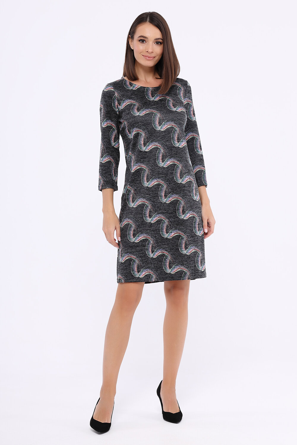 ст. цена1200руб.! VISERDI Платье 18301-ррз 311705серый