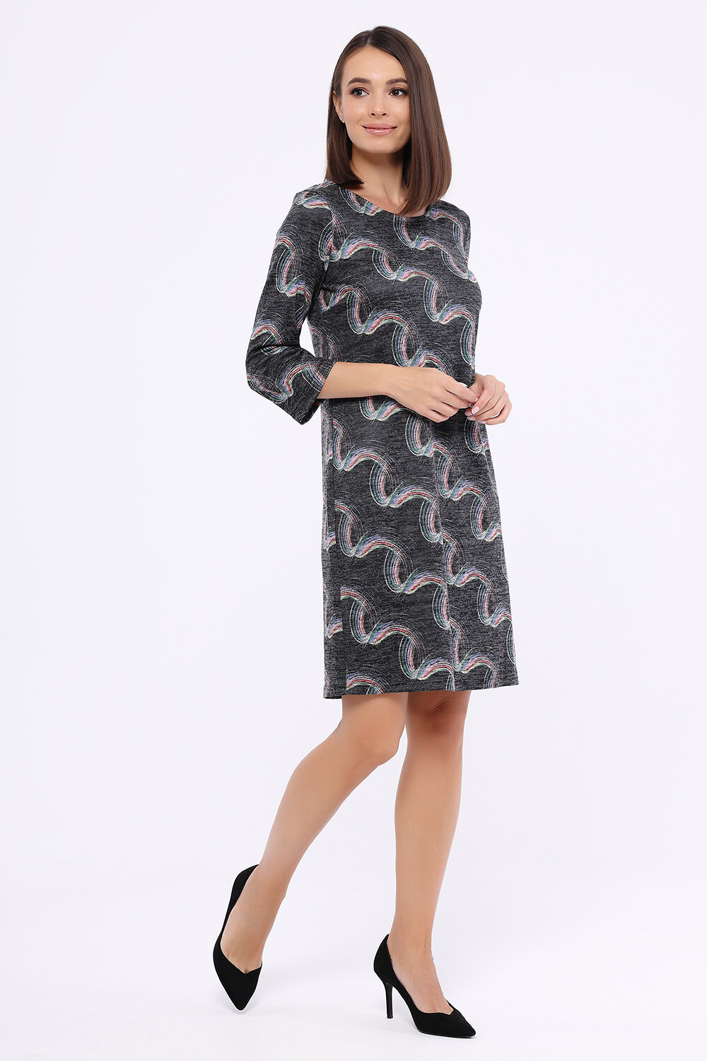 ст. цена1200руб.! VISERDI Платье 18301-ррз 311705серый