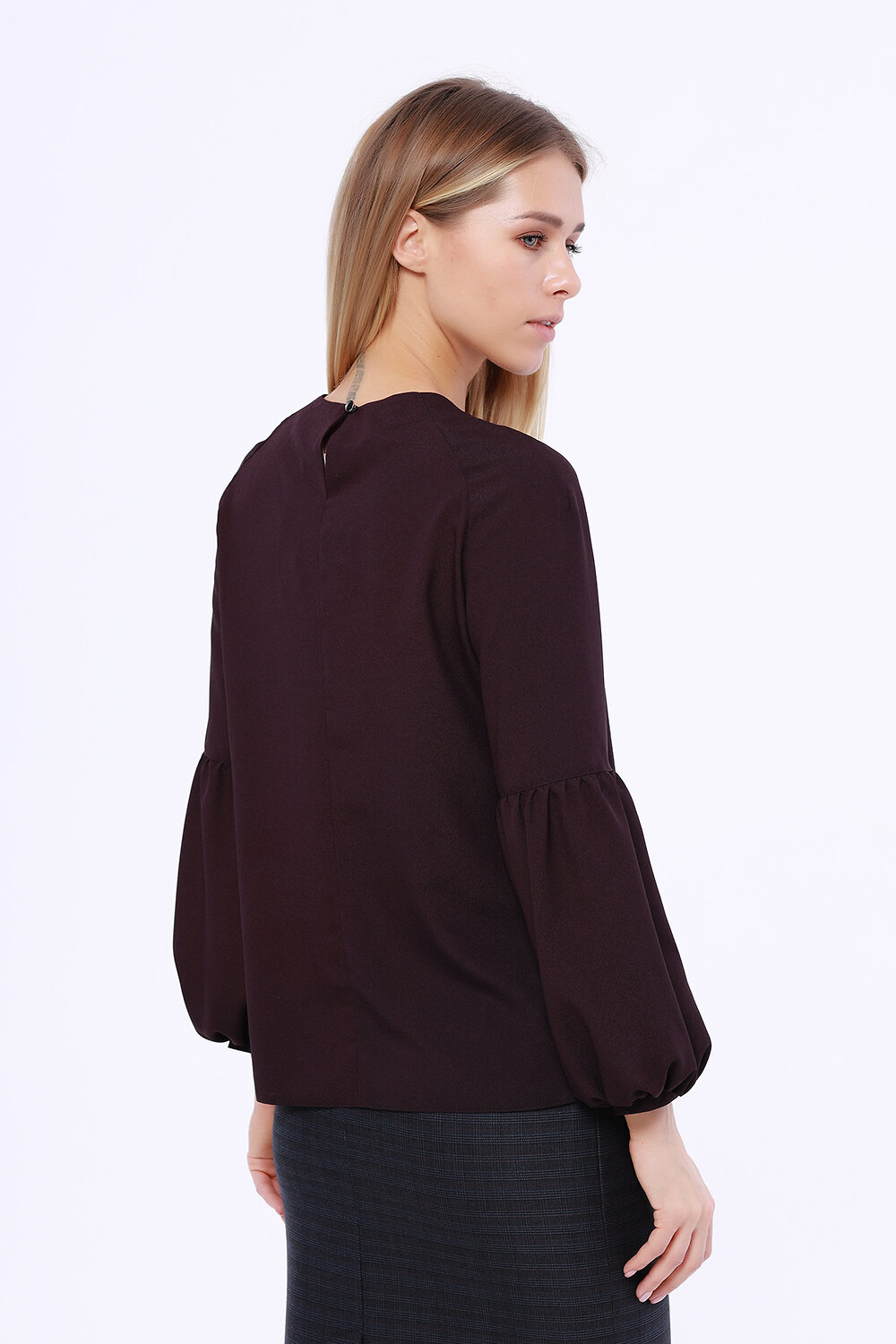 ст. цена1368руб.! VISERDI Блузка 1953-тбд 219740Темно-баклажановый