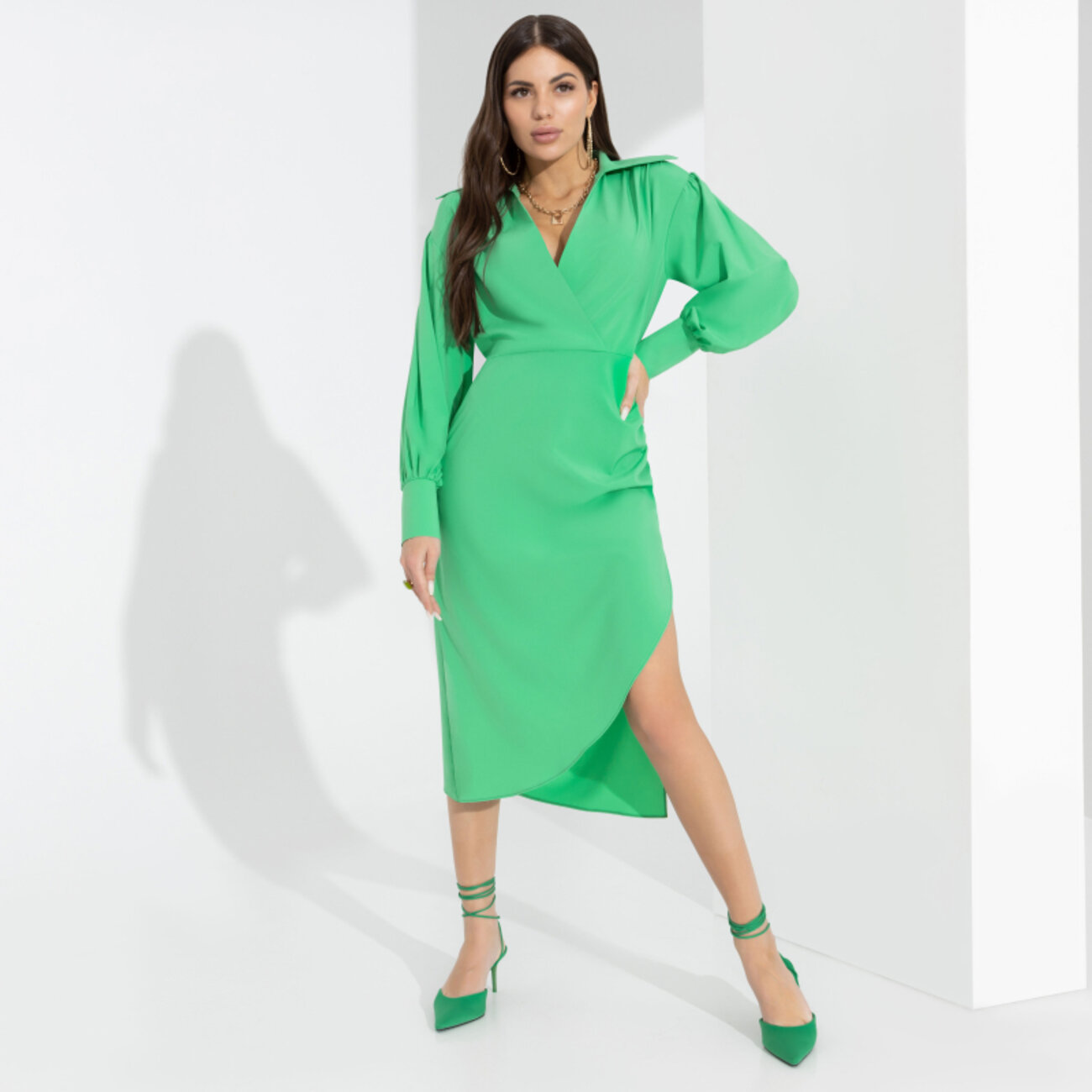 ст. цена2155руб.! CHARUTTI Платье 8238зеленый