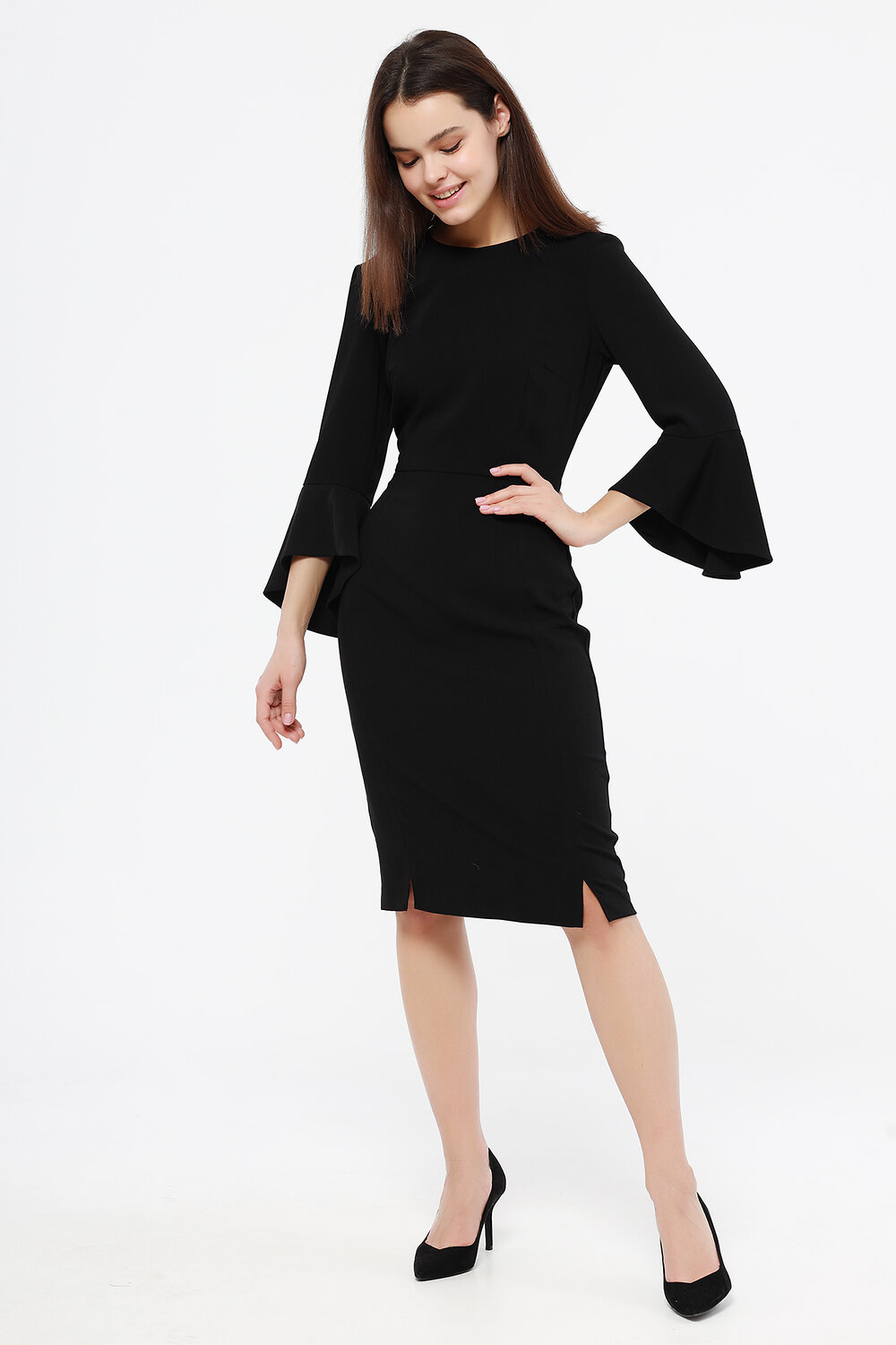 ст. цена1758руб.! VISERDI Платье 10177-чер 410980Черный