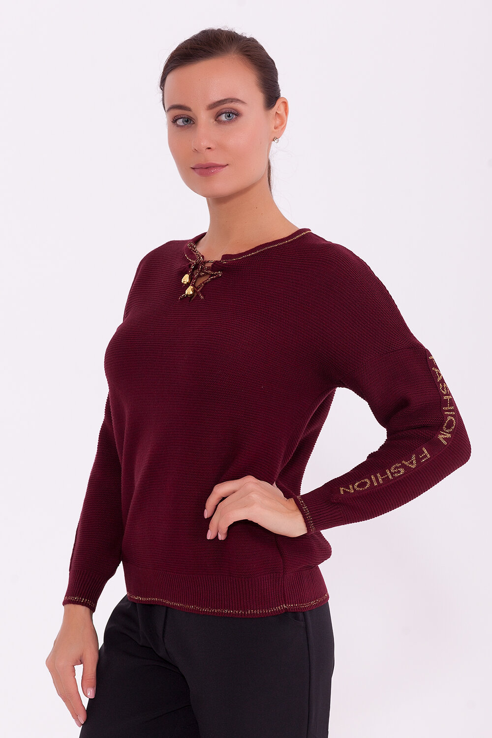 ст. цена1374руб.! VISERDI Джемпер 7050-брд 119815Бордовый