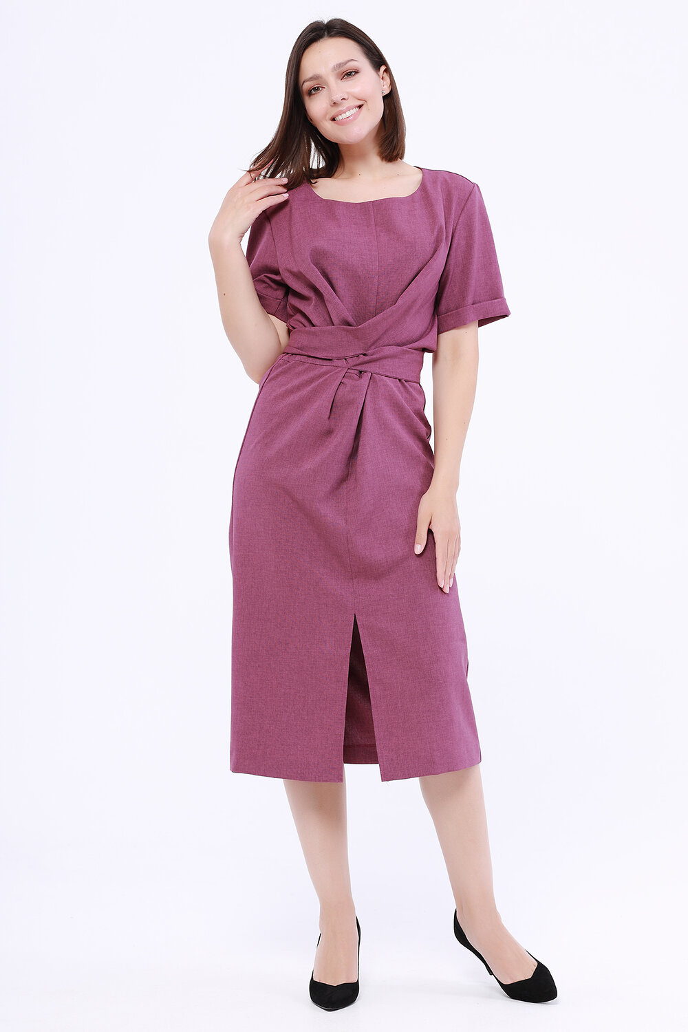 ст. цена1254руб.! VISERDI Платье 10130-млн 440700Фиолетово-брусничный