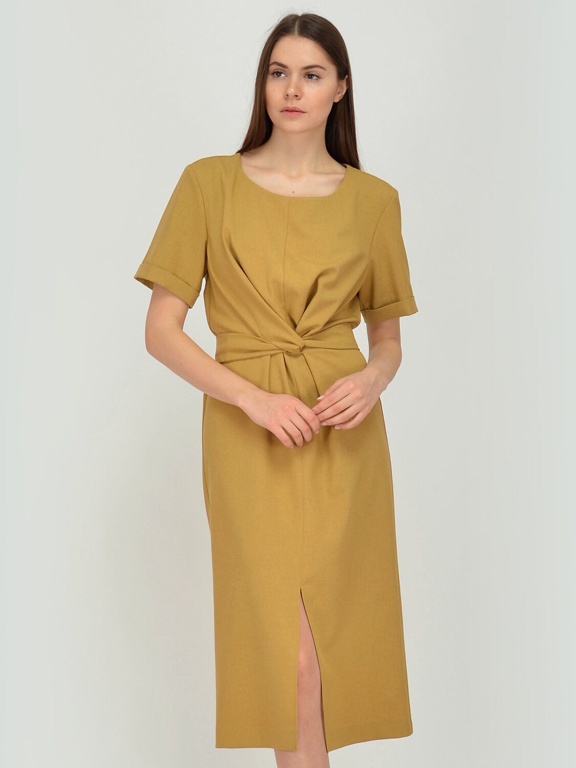 ст. цена1254руб.! VISERDI Платье 10130-грч 440700горчичный