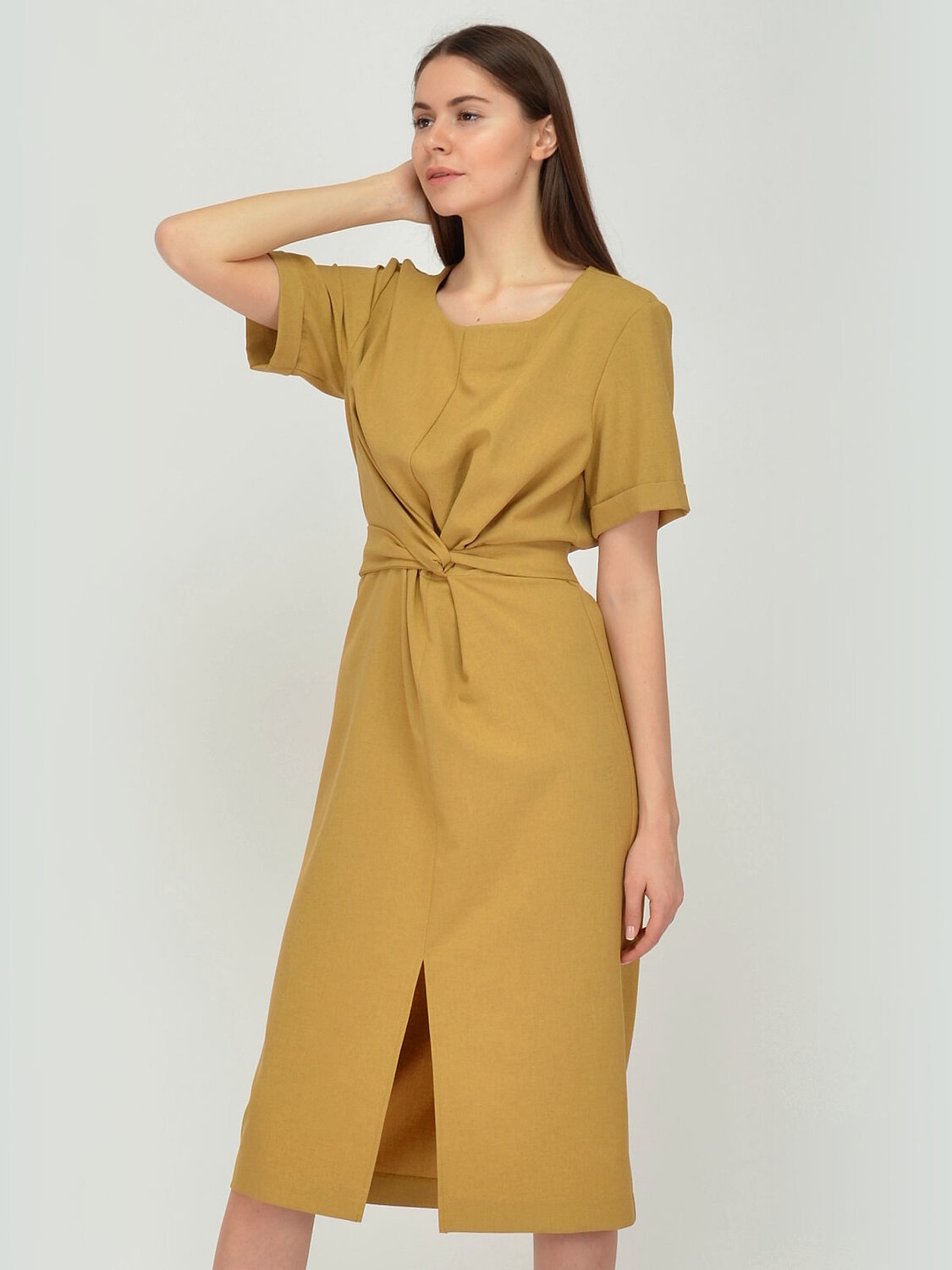 ст. цена1254руб.! VISERDI Платье 10130-грч 440700горчичный