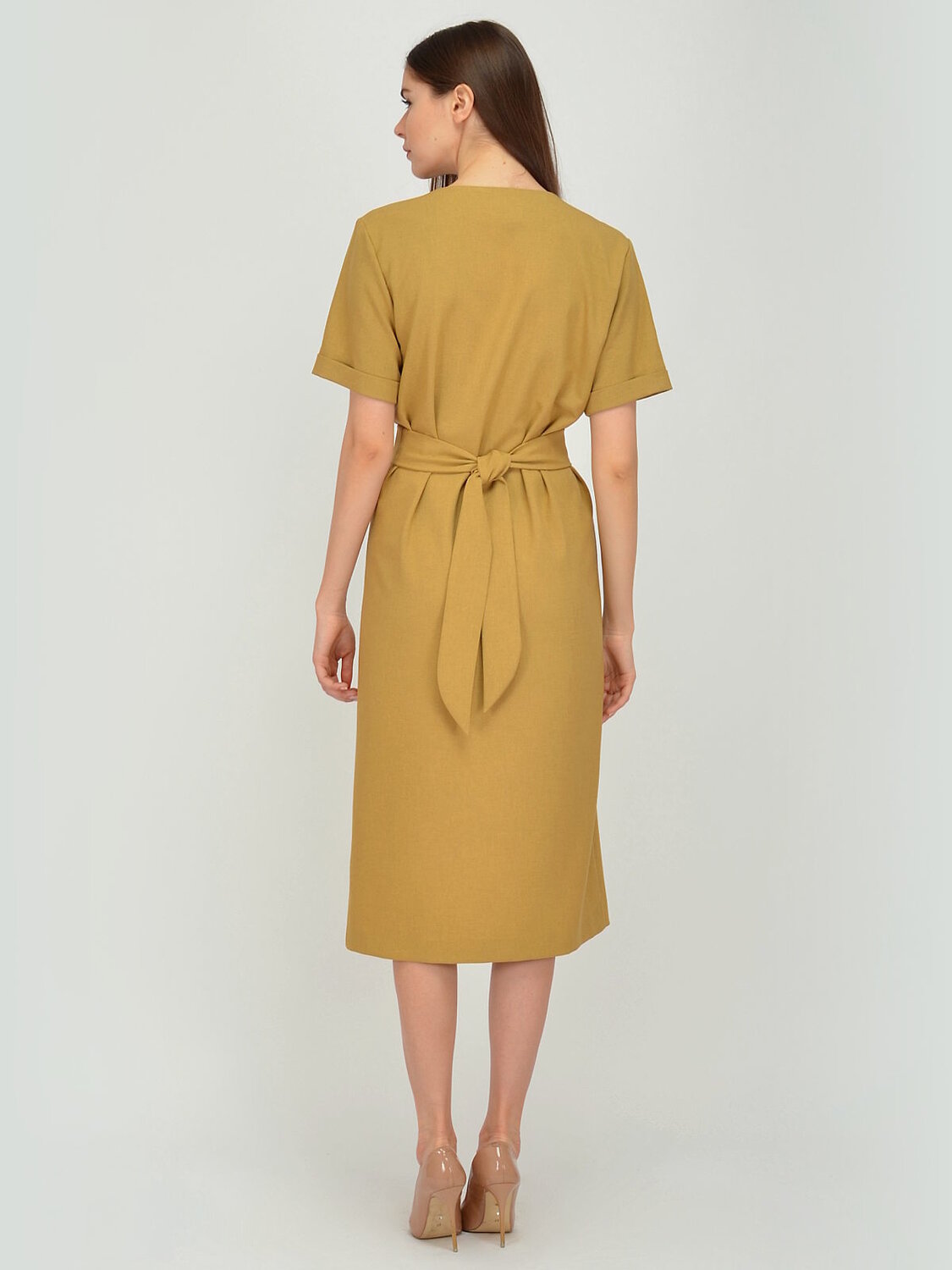 ст. цена1254руб.! VISERDI Платье 10130-грч 440700горчичный