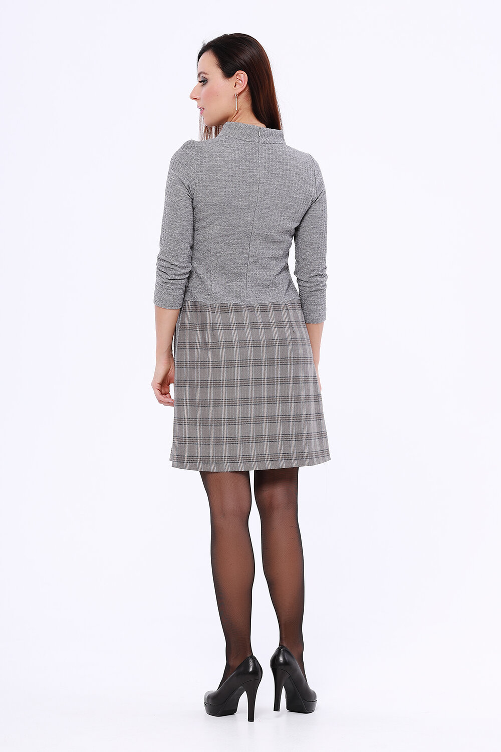 ст. цена1758руб.! VISERDI Платье 10076-сер 419950Серый