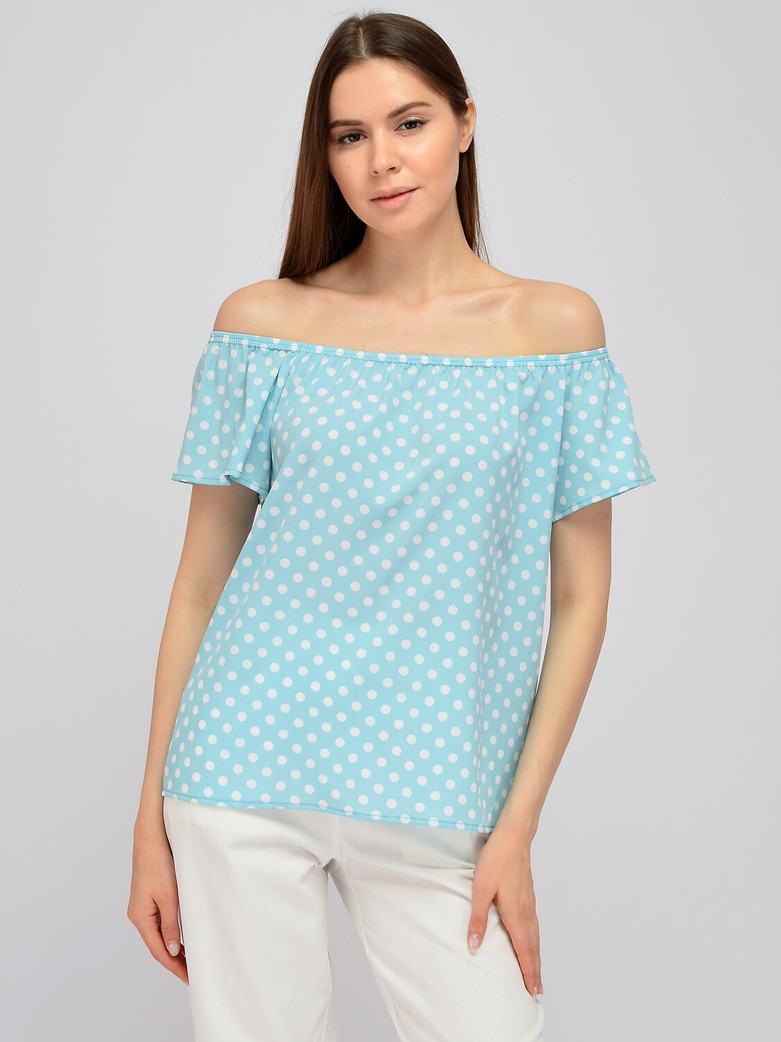 ст. цена1104руб.! VISERDI Блузка 10015-брг 251580серо-голубой