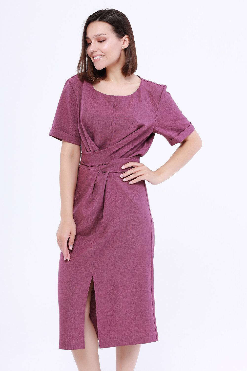 ст. цена1254руб.! VISERDI Платье 10130-млн 440700Фиолетово-брусничный