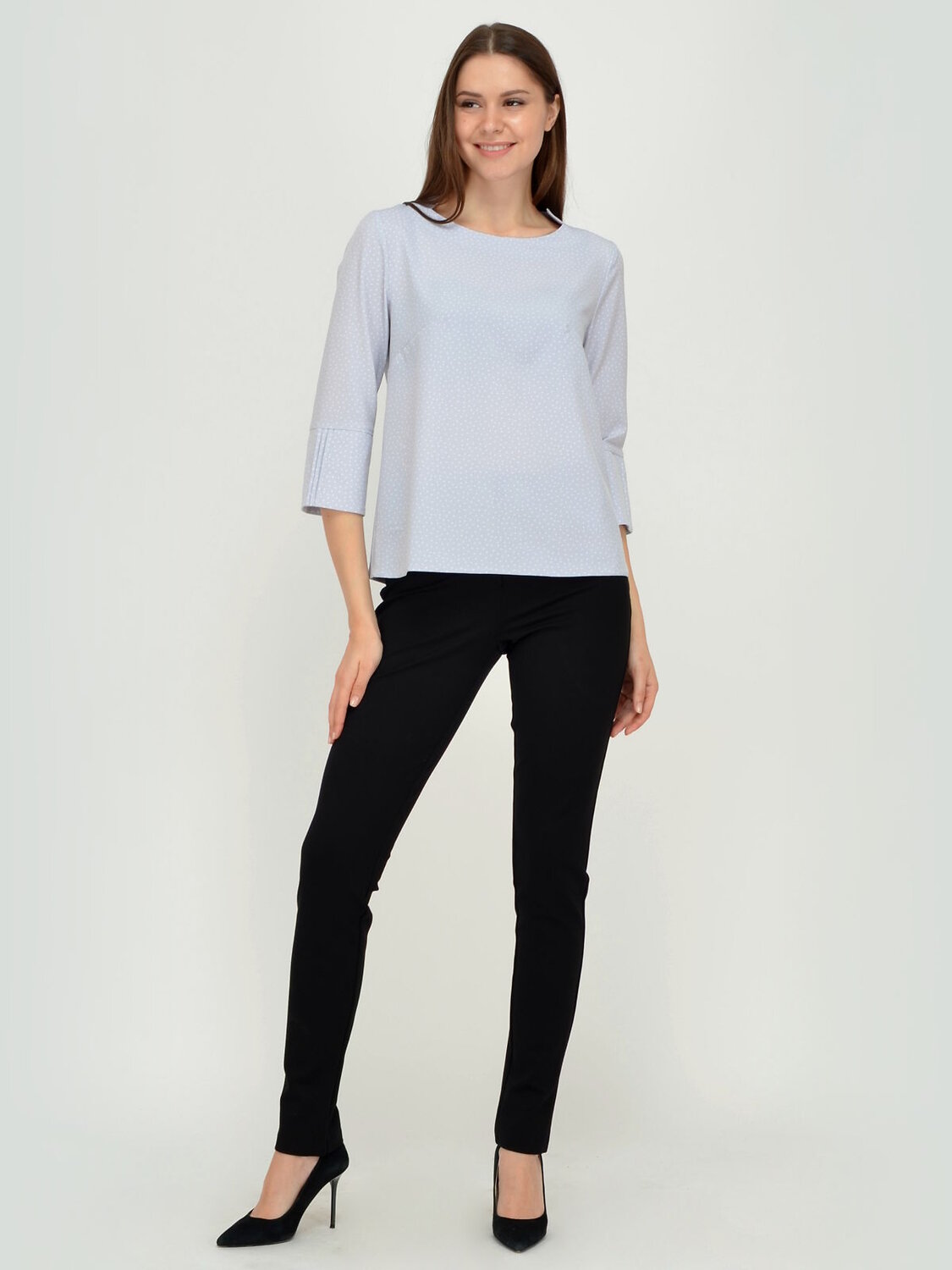 ст. цена1092руб.! VISERDI Блузка 10037-сгр 250560Серый