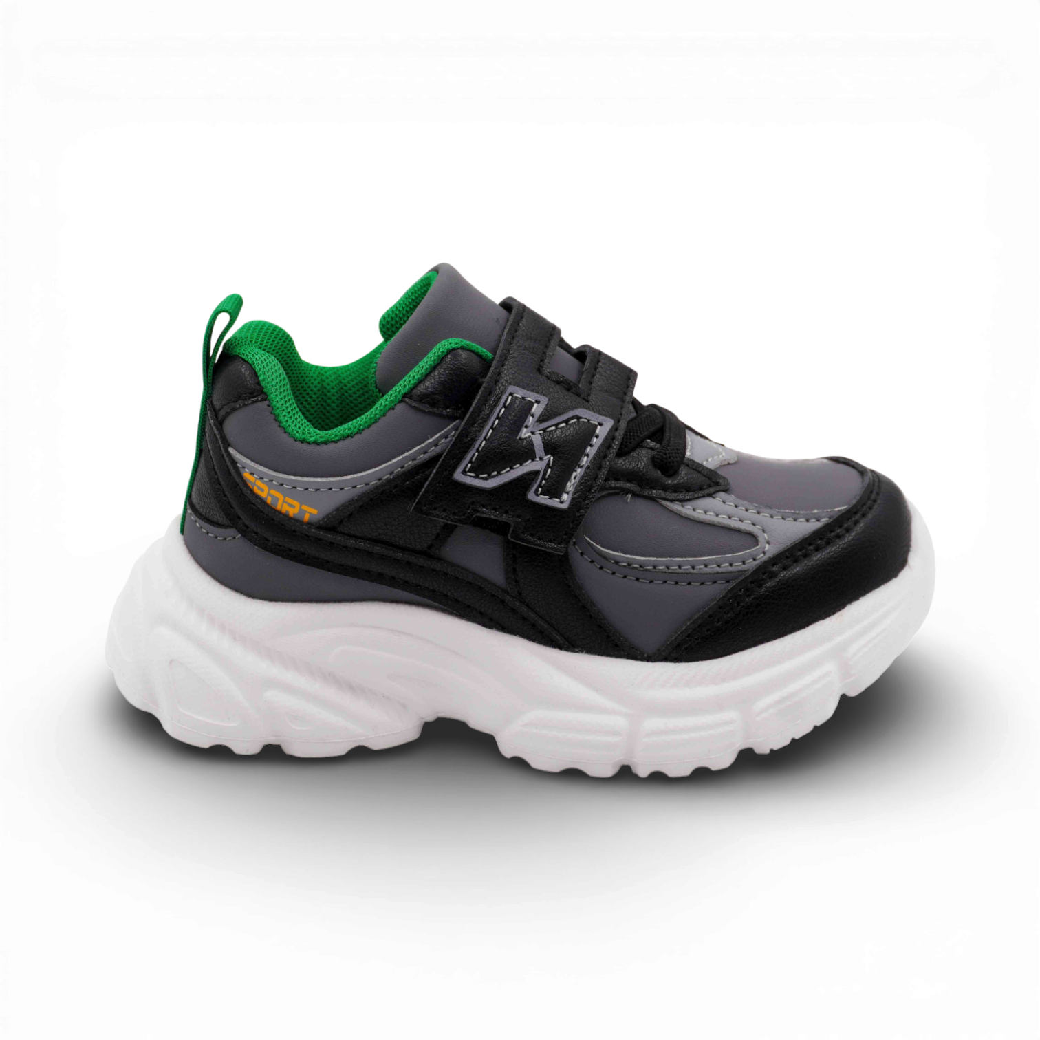 Кроссовки А878-3 серо зеленые