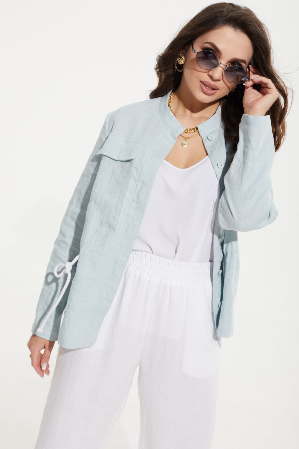 Брюки MALI 321-051-Р белый