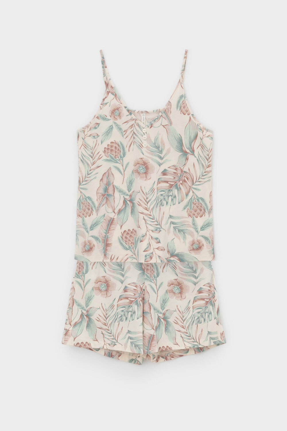 ст. цена1400руб.! Trikozza Пижама Е 20052айвори, акварельные тропики