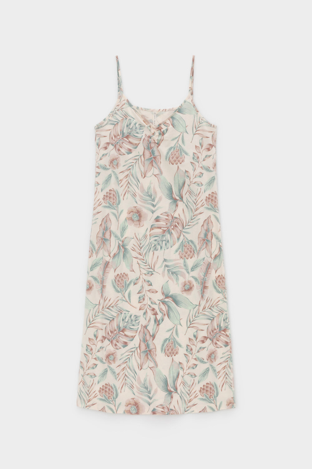 ст. цена1288руб.! Trikozza Сорочка Е 10008айвори, акварельные тропики