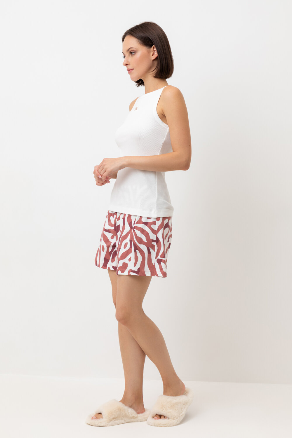 ст. цена1400руб.! Trikozza Пижама Е 20159сахар, анималистичный орнамент