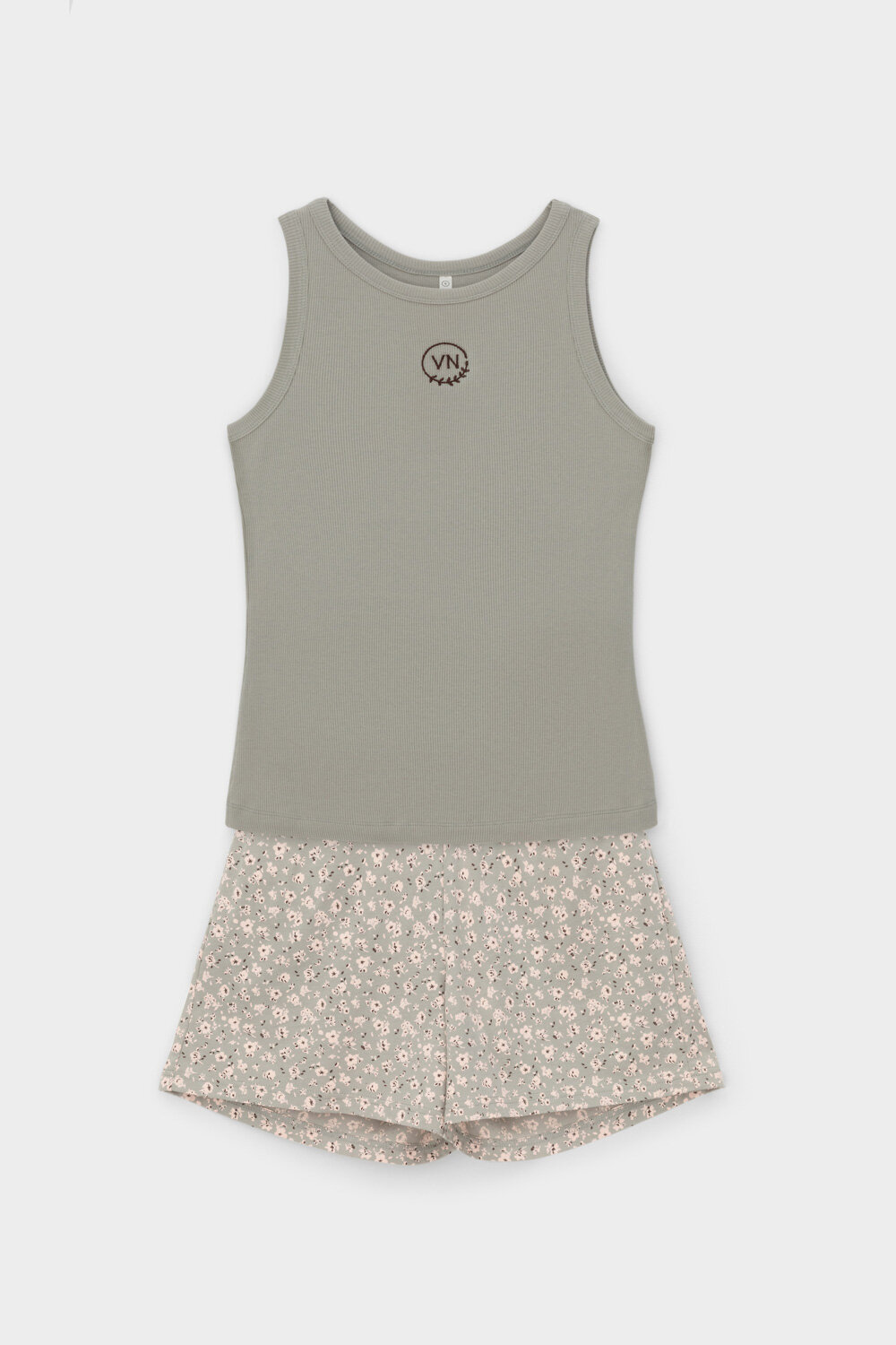 ст. цена1400руб.! Trikozza Пижама Е 20159пыльно-оливковый, полевые цветы