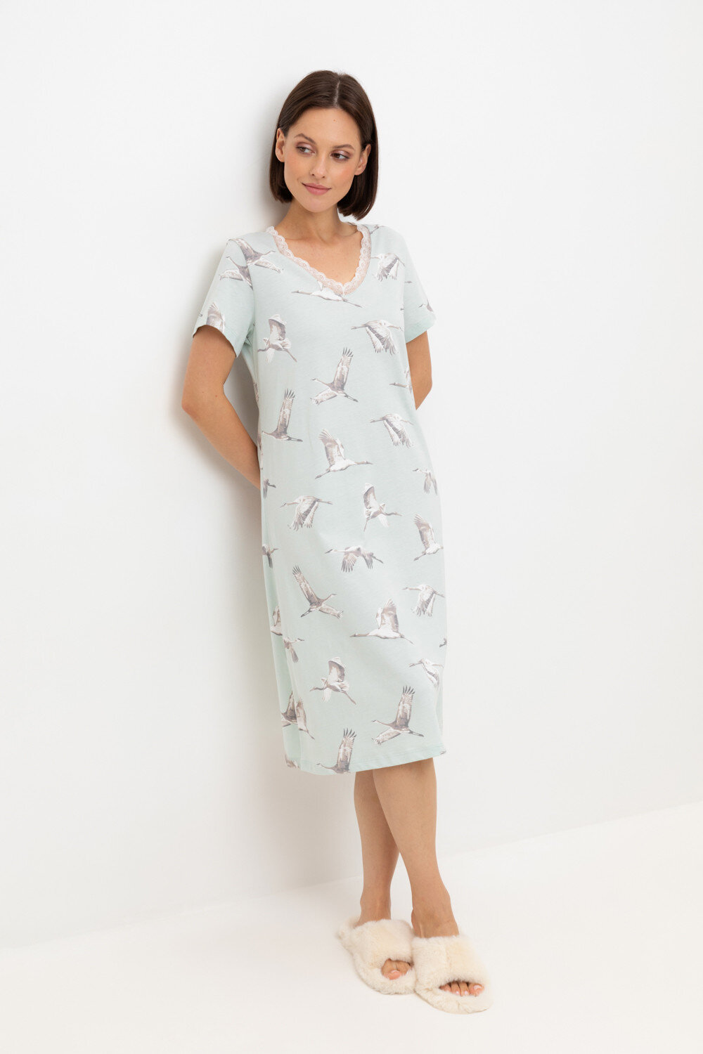 ст. цена1400руб.! Trikozza Сорочка Е 10054голубой