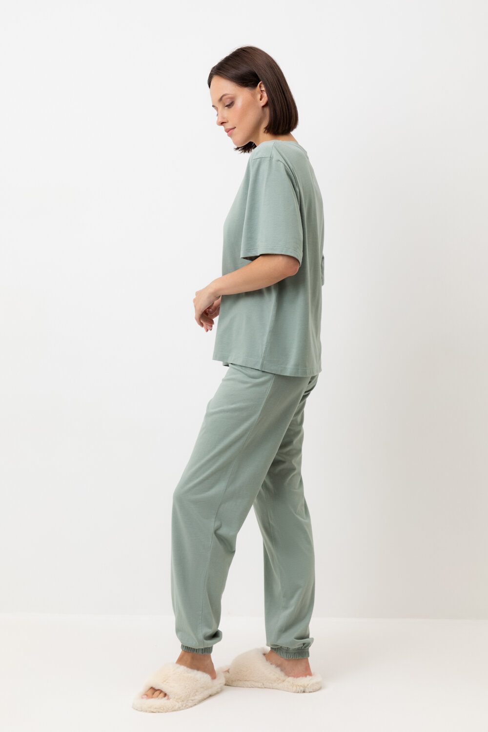 ст. цена2240руб.! Trikozza Пижама Е 20151сухой зеленый