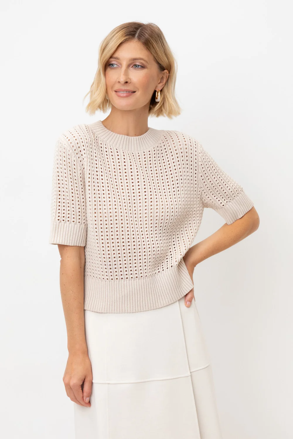 VERY NEAT Джемпер ЕВ 30220 светло-бежевый