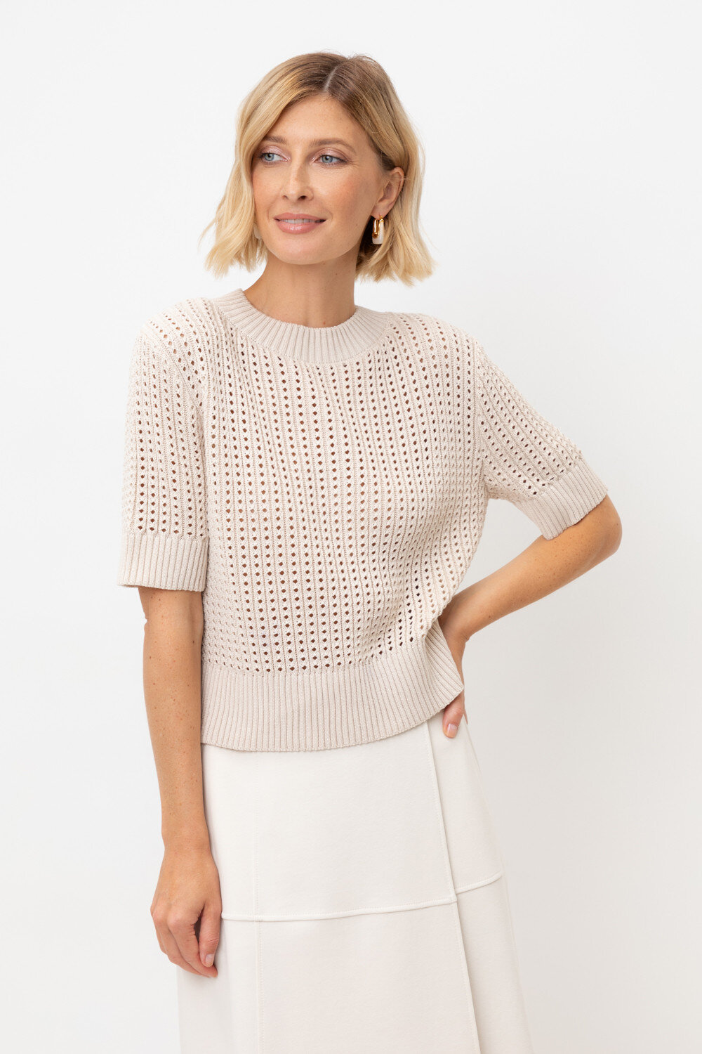 VERY NEAT Джемпер ЕВ 30220 светло-бежевый