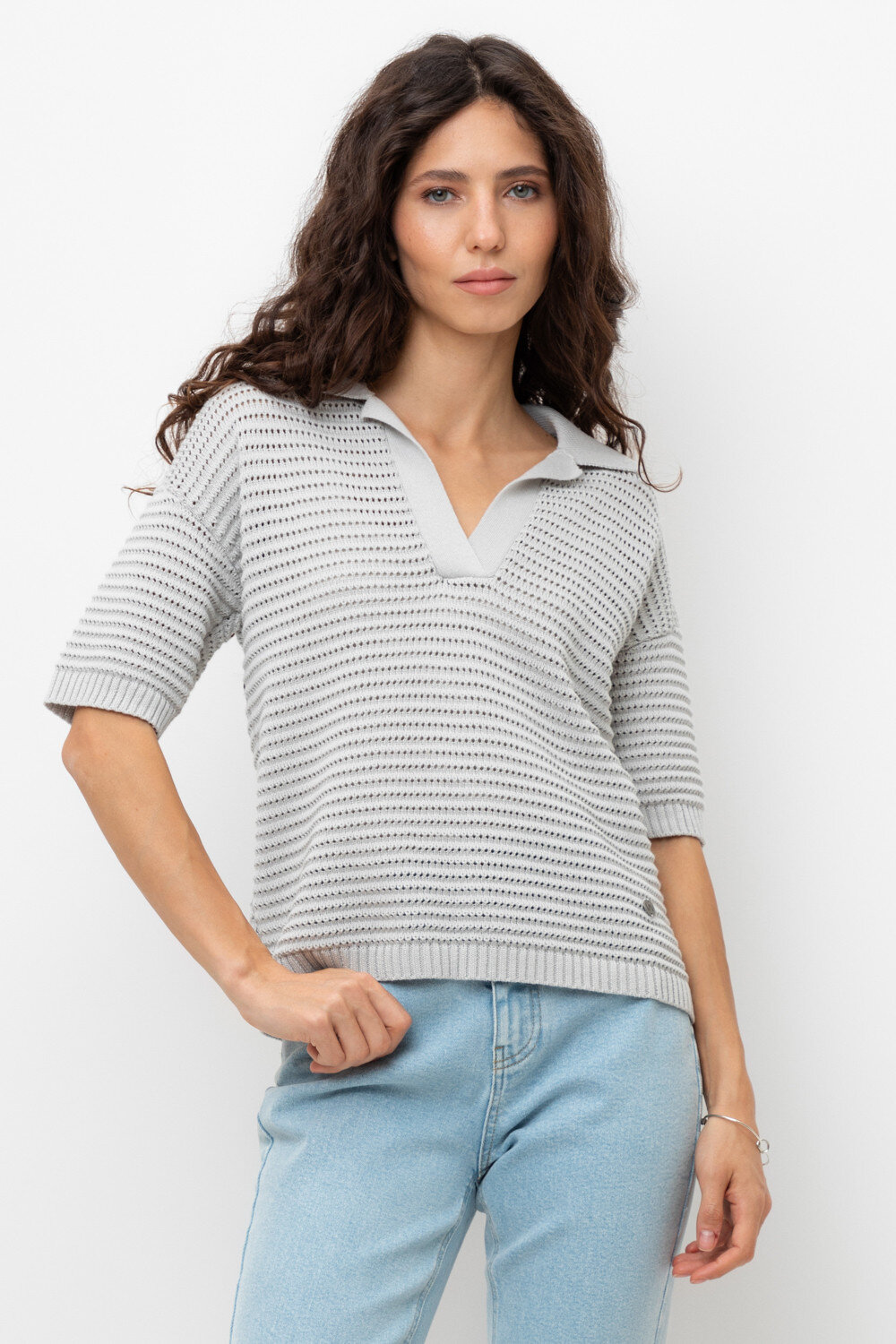 VERY NEAT Поло ЕВ 30202 светло-серый5