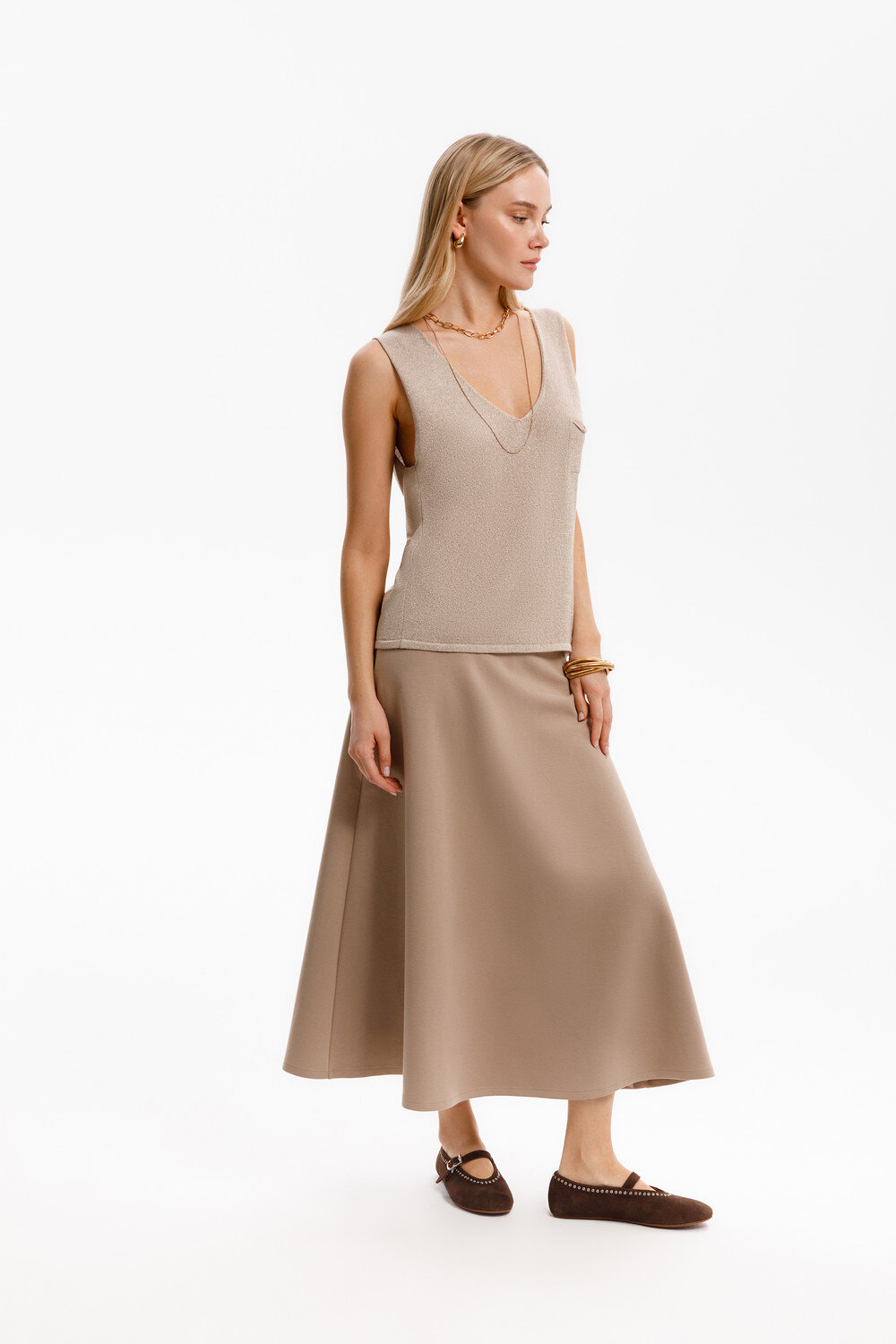 VERY NEAT Юбка ЕВТ 7028 бежевый