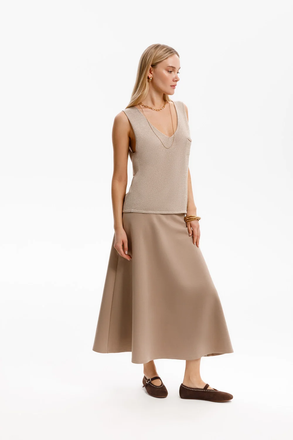VERY NEAT Юбка ЕВТ 7028 бежевый