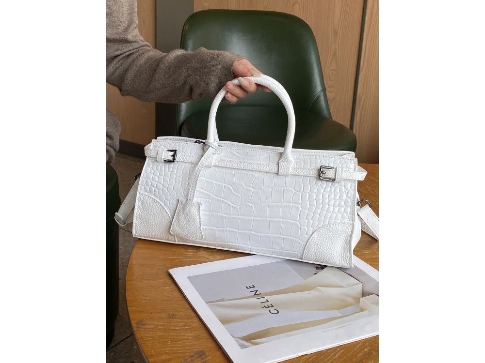 Сумка Lanotti CROCO LINE 8346/белый
