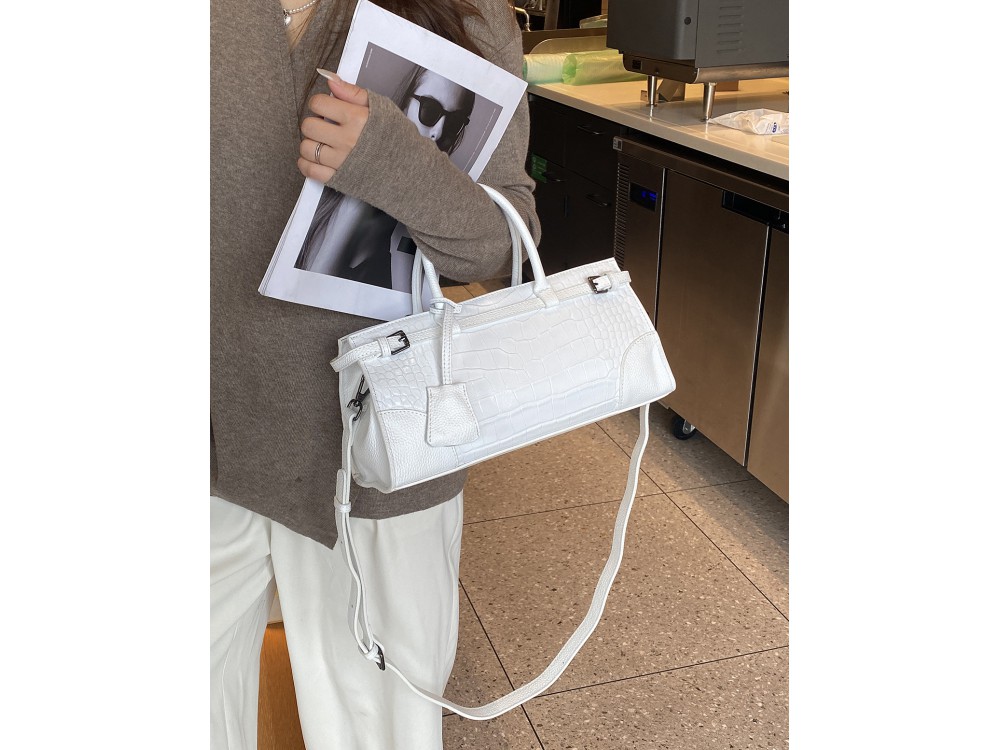 Сумка Lanotti CROCO LINE 8346/белый