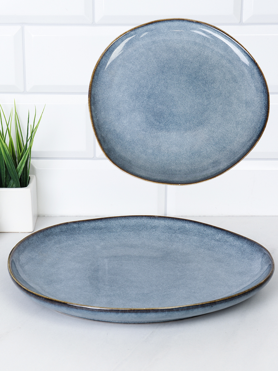 Тарелка 265 мм / 88015-10,5 /уп 6/12/ Глазурованное реактивное покрытие ДОП СКИДКА НА КОРОБ 2%