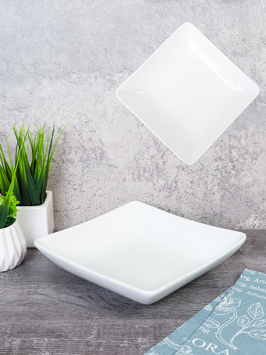 Тарелка квадратная 18,5 см / CF-136 /уп 36/745259