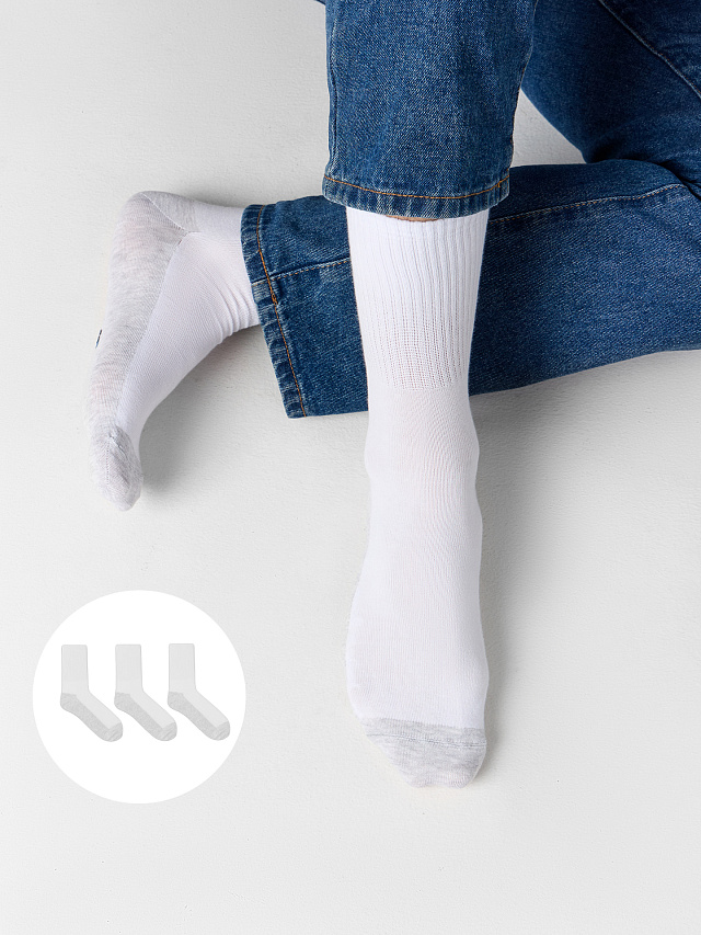 Носки мужские в наборе, 3 пары