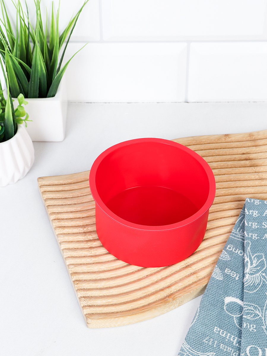 Форма для выпечки Кекс 10х6 см силиконовая круглая / KL-965 / уп 600/