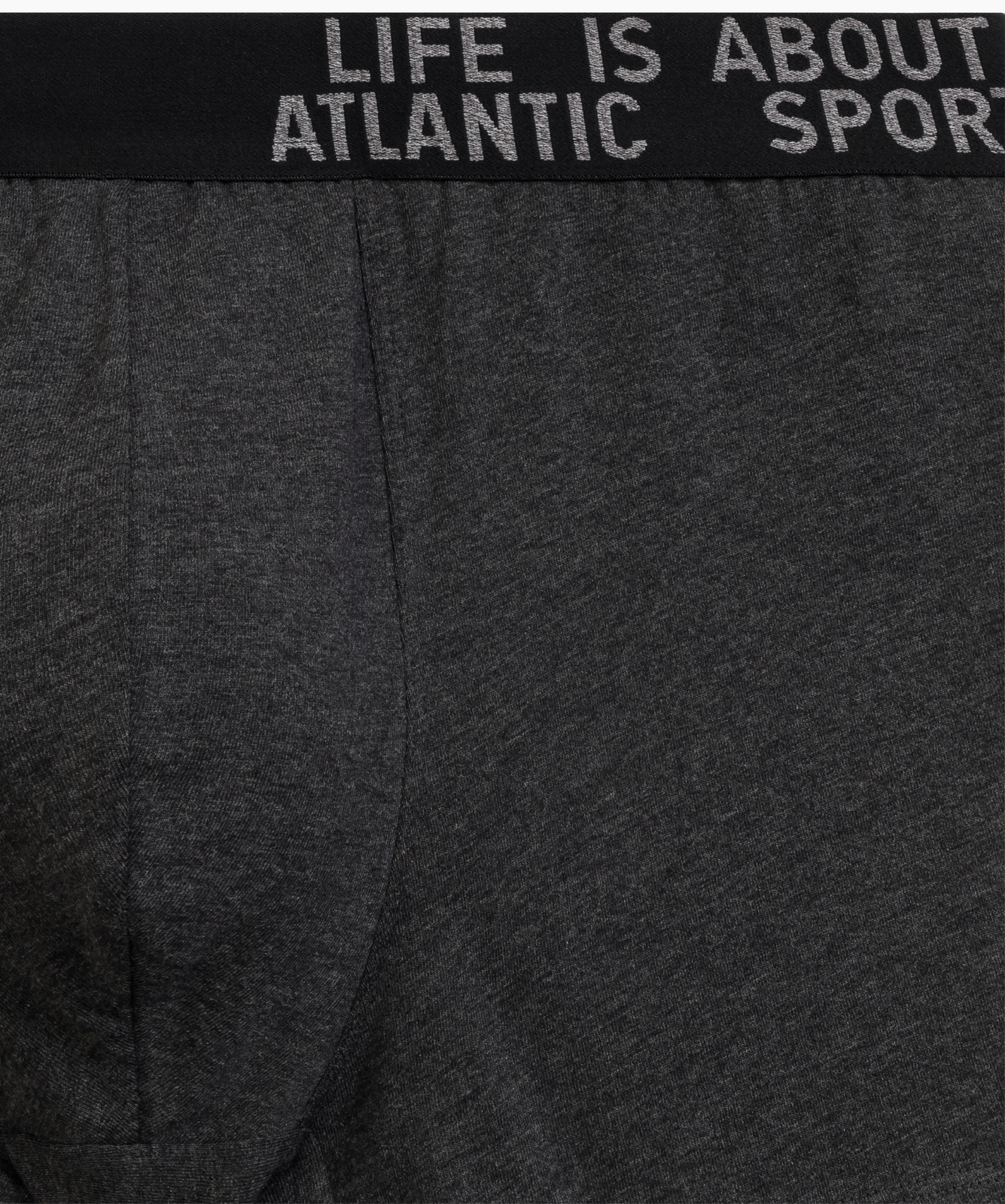 Мужские трусы шорты Atlantic, набор из 3 шт., хлопок, тёмно-серый меланж + медно-багряный меланж + коричневый меланж, 3MH-226