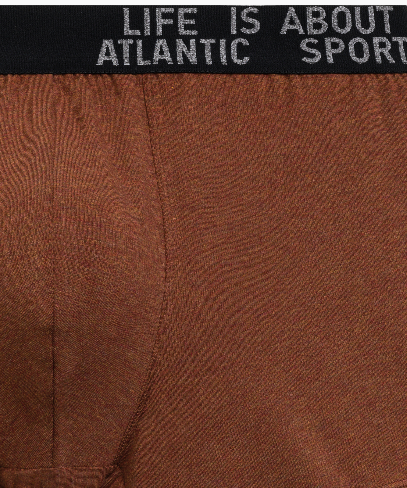 Мужские трусы шорты Atlantic, набор из 3 шт., хлопок, тёмно-серый меланж + медно-багряный меланж + коричневый меланж, 3MH-226