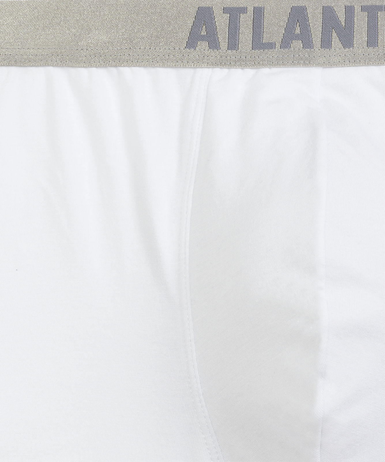Мужские трусы шорты Atlantic, набор из 2 шт., хлопок, белые, 2BMH-012