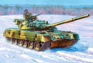 3591 - Сборная модель Основной боевой танк Т-80УД 
