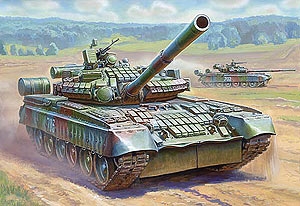 3592PN - Сборная модель Основной боевой танк Т-80БВ