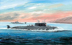 9007 - Сборная модель Атомная подводная лодка Курск
