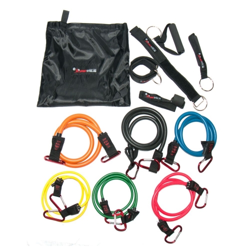 Эспандер многофункциональный Sportsteel Resistance Band Kit 1213-17 (6 жгутов премиум класса)