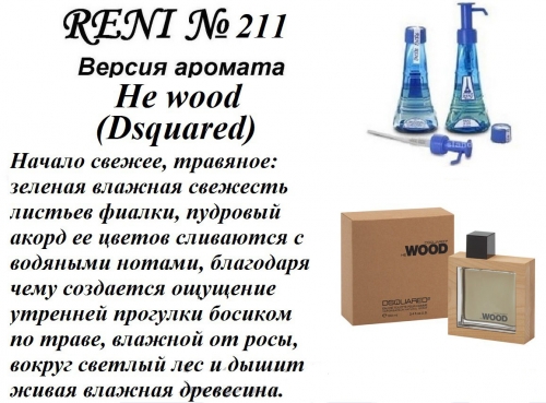 He wood (Dsguared) 100мл for men версия аромата