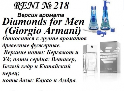 Diamonds for Men (Giorgio Armani) 100мл for men версия аромата