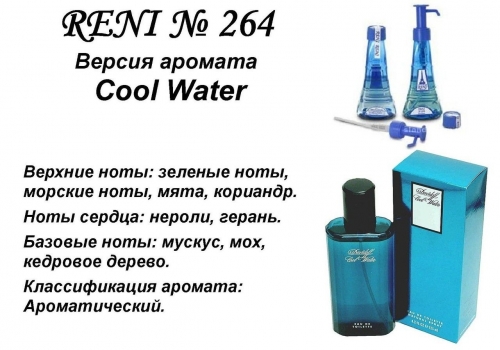 Cool Water (Davidoff) 100мл for men версия аромата