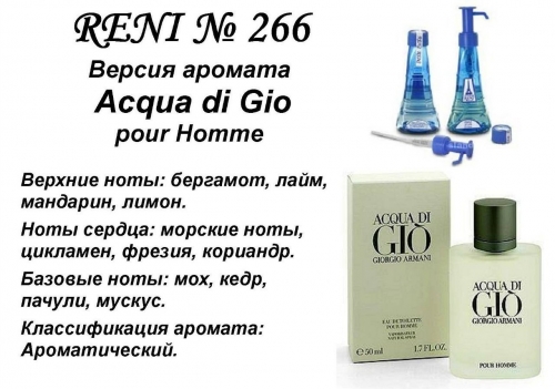 Acqua di Gio (Giorgio Armani) 100мл for men версия аромата