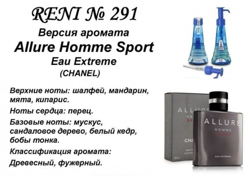 Allure Home Sport Extreme (Chanel) 100мл for men версия аромата