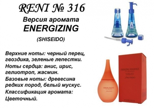 Shiseido Energizing (Shiseido) 100 мл версия аромата