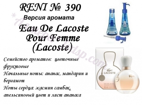 Eau De Lacoste Pour Femme (Lacoste) 100 мл версия аромата