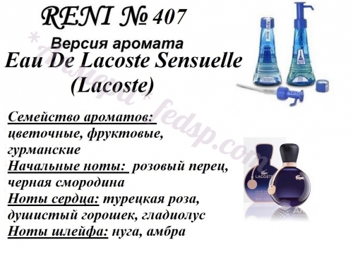 Eau De Lacoste Sensuelle (Lacoste) 100 мл версия аромата